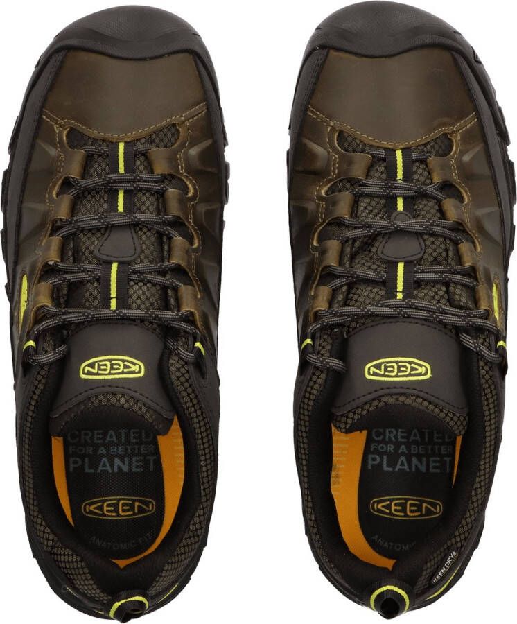 Keen Targhee III Heren Wandelschoenen Forest Night Evening Primrose Groen Leer K1026860 - Foto 12