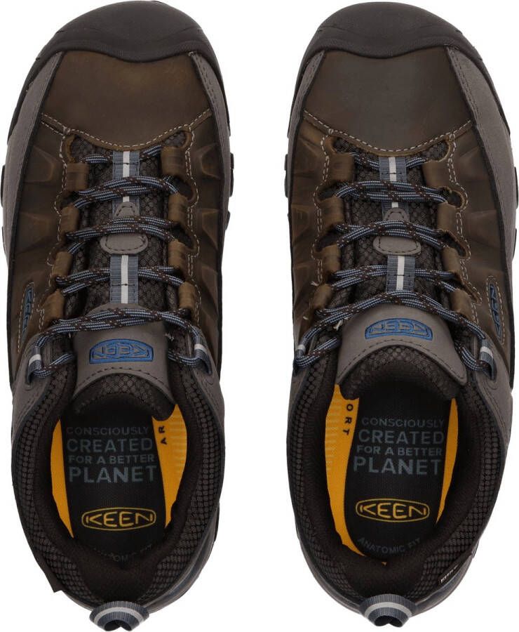 Keen Targhee III Heren Wandelschoenen Steel Grey Captains Blue Grijs Leer K1017785