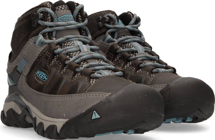 Keen Targhee III Mid Dames Wandelschoenen Magnet Atlantic Blue Grijs Leer