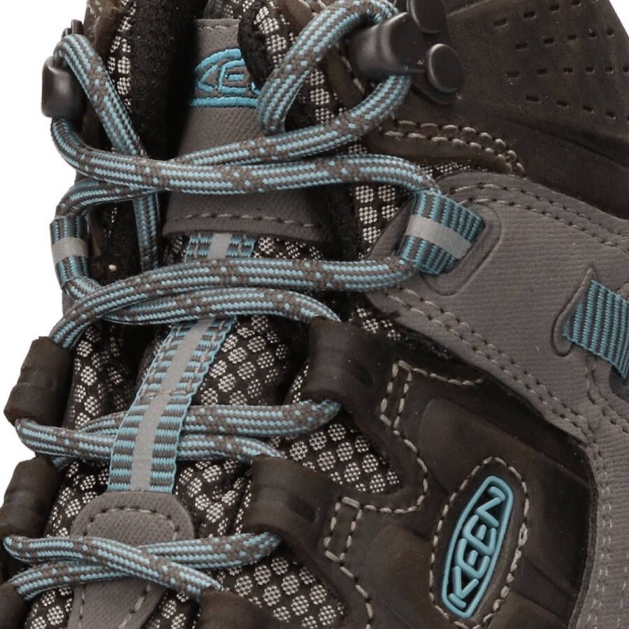 Keen Targhee III Mid Dames Wandelschoenen Magnet Atlantic Blue Grijs Leer