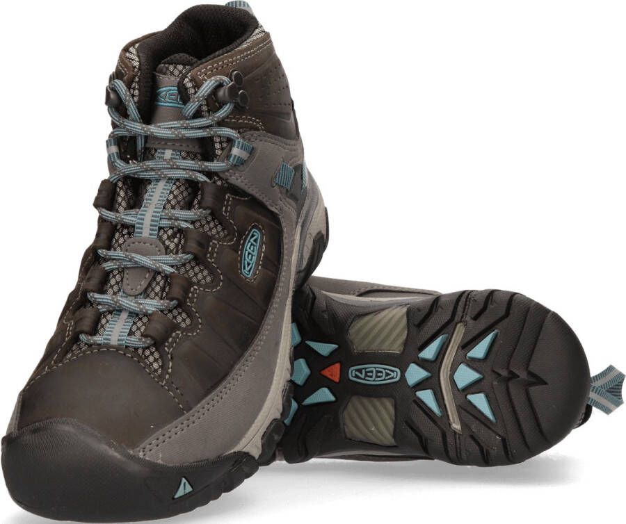 Keen Targhee III Mid Dames Wandelschoenen Magnet Atlantic Blue Grijs Leer