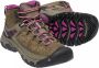 Keen Targhee III Mid Wandelschoenen Weiss enberry Bruin Leer - Thumbnail 12