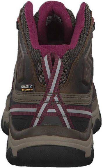 Keen Targhee III Mid Dames Wandelschoenen Weiss Boysenberry Bruin Leer