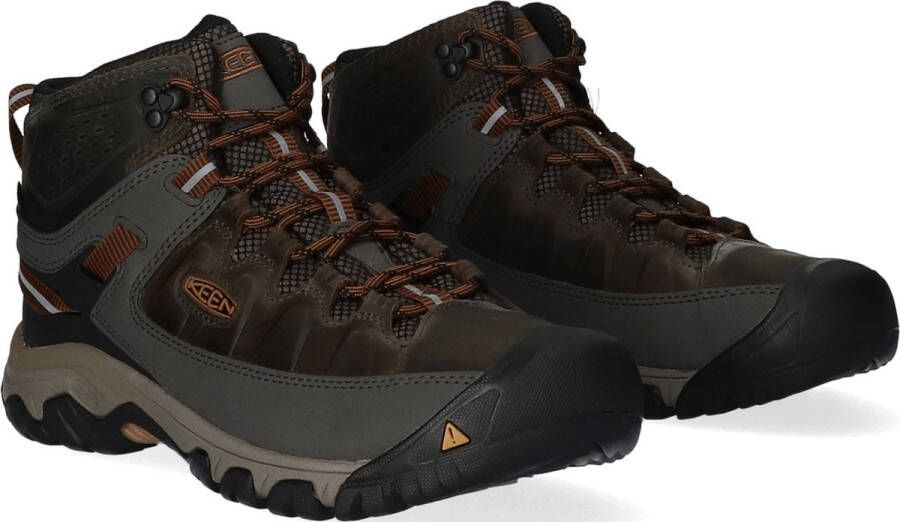 Keen Targhee III Mid Heren Wandelschoenen Black Olive Groen Leer K1017787