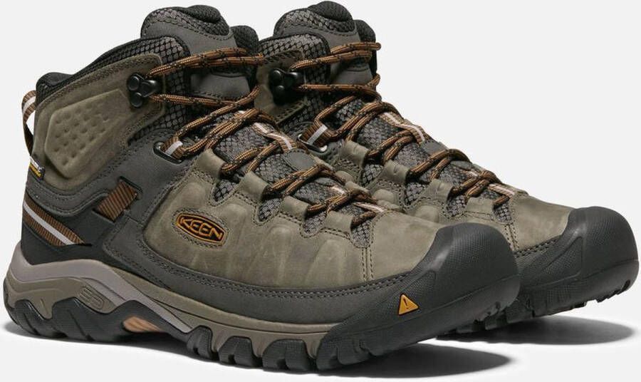 Keen Targhee III Mid Heren Wandelschoenen Black Olive Groen Leer K1017787 - Foto 9