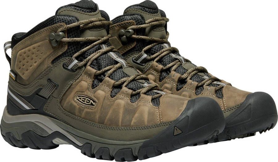 Keen Targhee III Mid Heren Wandelschoenen Bungee Cord Black Bruin Leer K1017786