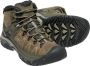 Keen Targhee III Mid Heren Wandelschoenen Bungee Cord Black Bruin Leer K1017786 - Thumbnail 14