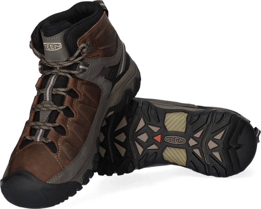 Keen Targhee III Mid Heren Wandelschoenen Bungee Cord Black Bruin Leer K1017786 - Foto 15