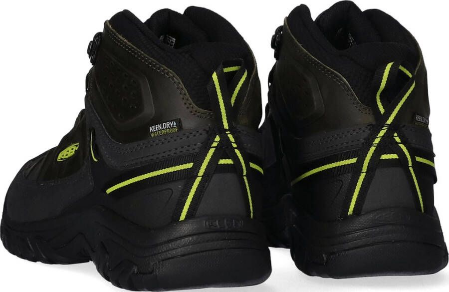 Keen Targhee III Mid Heren Wandelschoenen Forest Night Evening Primrose Groen Leer K1026861 - Foto 10