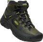 Keen Targhee III Mid Heren Wandelschoenen Forest Night Evening Primrose Groen Leer K1026861 - Thumbnail 5