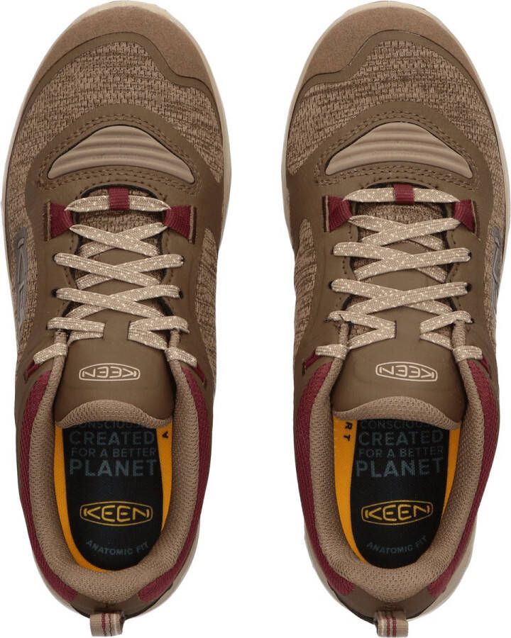 Keen Terradora Flex Dames Wandelschoenen Canteen Windsor Wine Bruin Mesh K1026884 - Foto 4