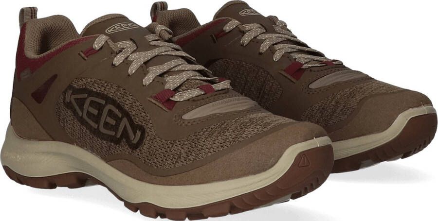 Keen Terradora Flex Dames Wandelschoenen Canteen Windsor Wine Bruin Mesh K1026884