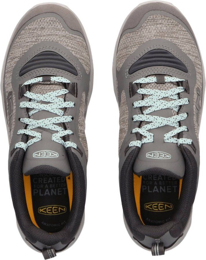 Keen Terradora Flex Dames Wandelschoenen Steel Grey Cloud Blue Grijs Mesh K1026883