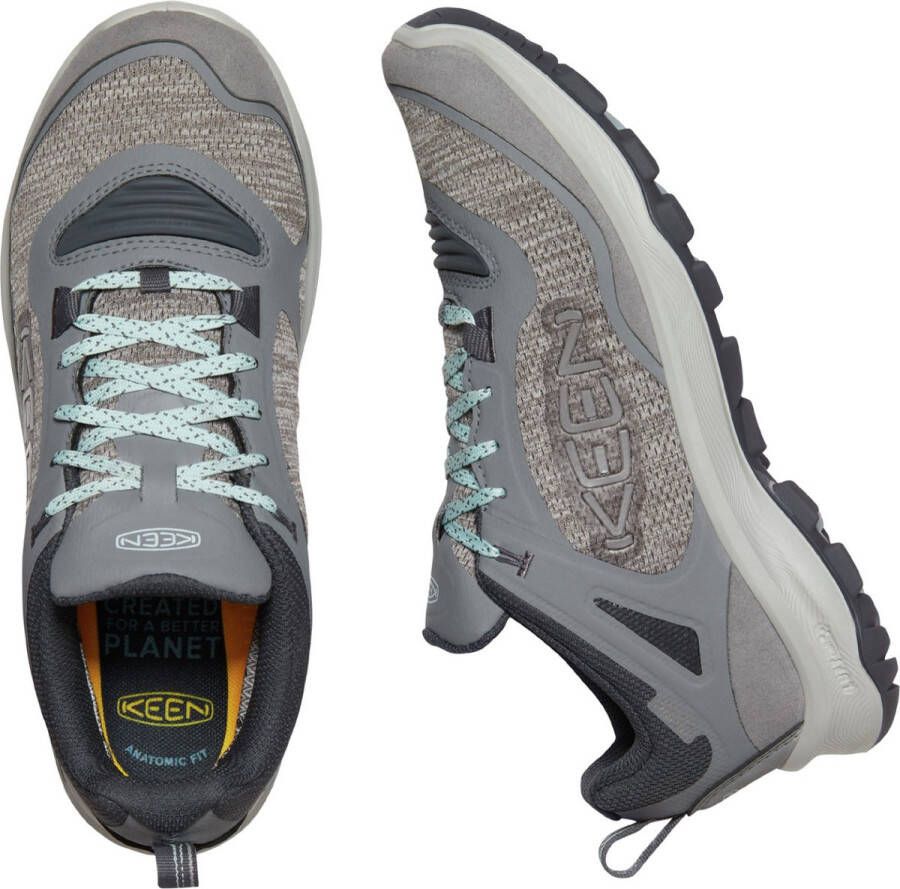 Keen Terradora Flex Dames Wandelschoenen Steel Grey Cloud Blue Grijs Mesh K1026883