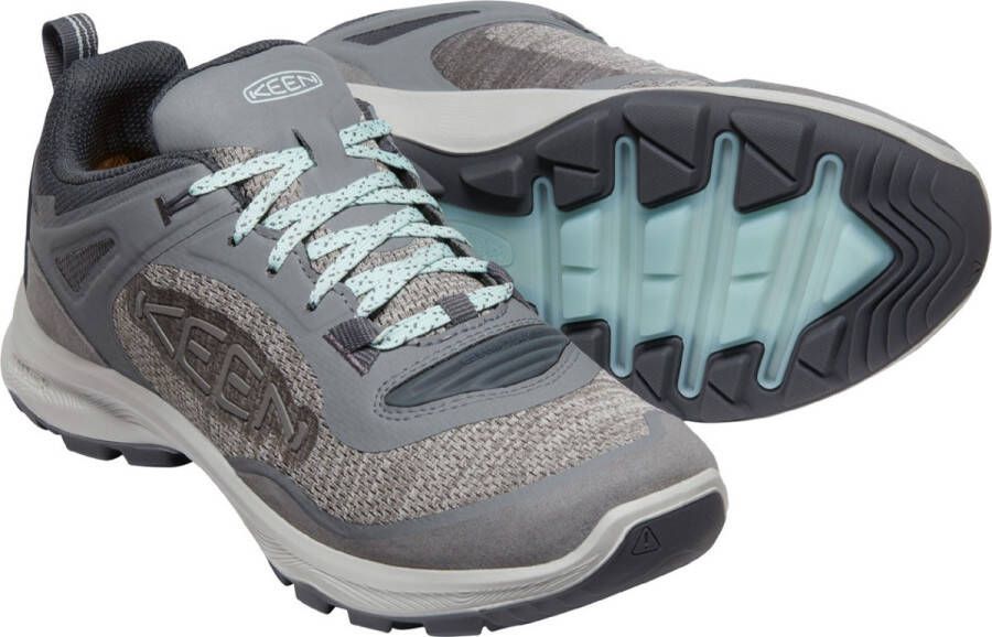 Keen Terradora Flex Dames Wandelschoenen Steel Grey Cloud Blue Grijs Mesh K1026883