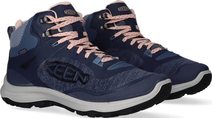 Keen Terradora Flex Mid Dames Wandelschoenen Vintage Indigo Peachy Blauw Mesh K1026877 - Foto 7