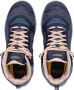 Keen Terradora Flex Mid Dames Wandelschoenen Vintage Indigo Peachy Blauw Mesh K1026877 - Thumbnail 8