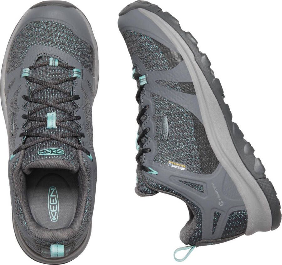 Keen Terradora II Dames Wandelschoenen Steel Grey Ocean Wave Grijs Mesh