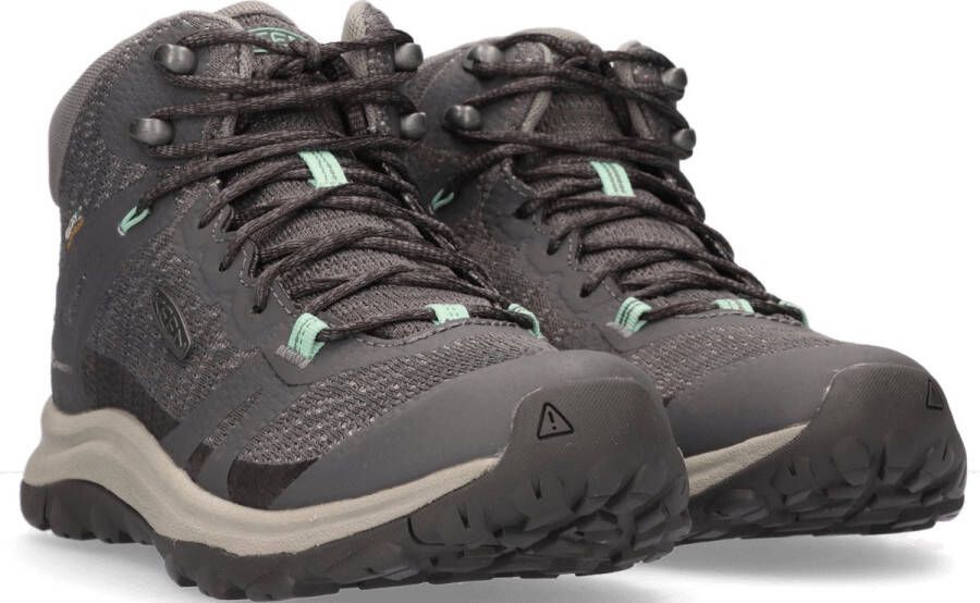 Keen Terradora II Mid Dames Wandelschoenen Magnet Ocean Wave Grijs Mesh