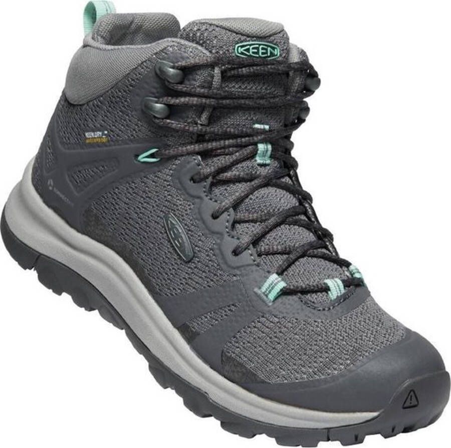 Keen Terradora II Mid Dames Wandelschoenen Magnet Ocean Wave Grijs Mesh