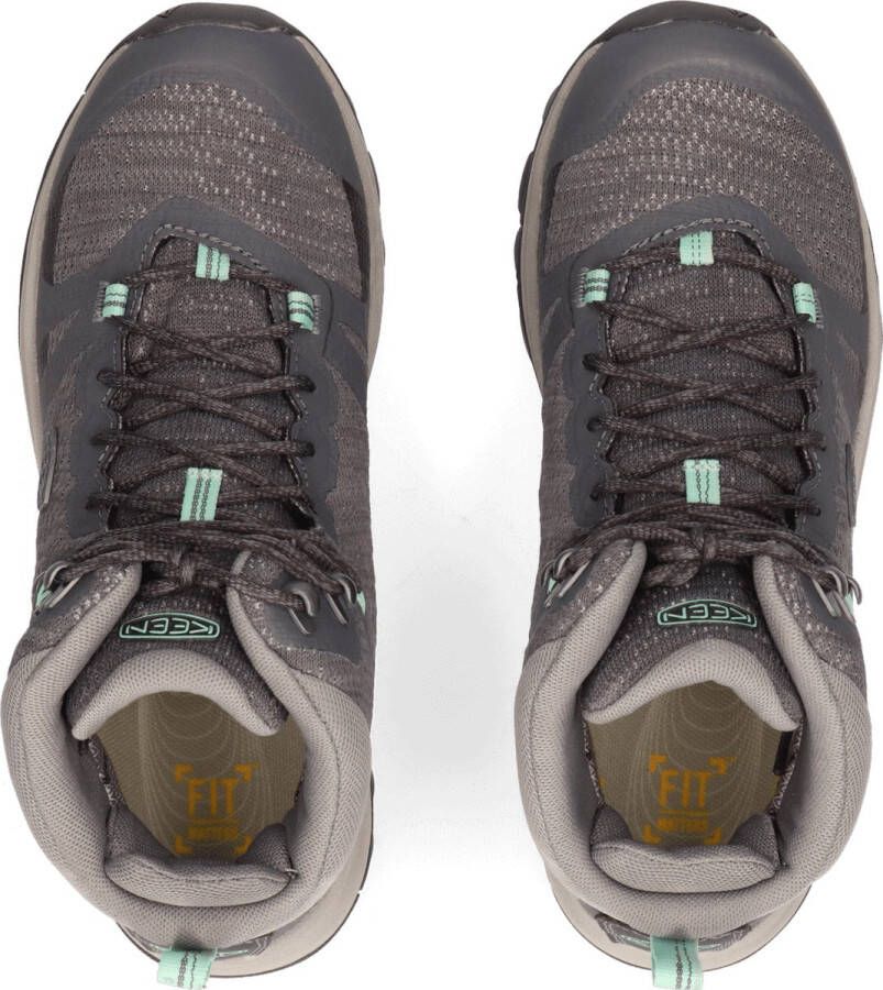 Keen Terradora II Mid Dames Wandelschoenen Magnet Ocean Wave Grijs Mesh - Foto 8