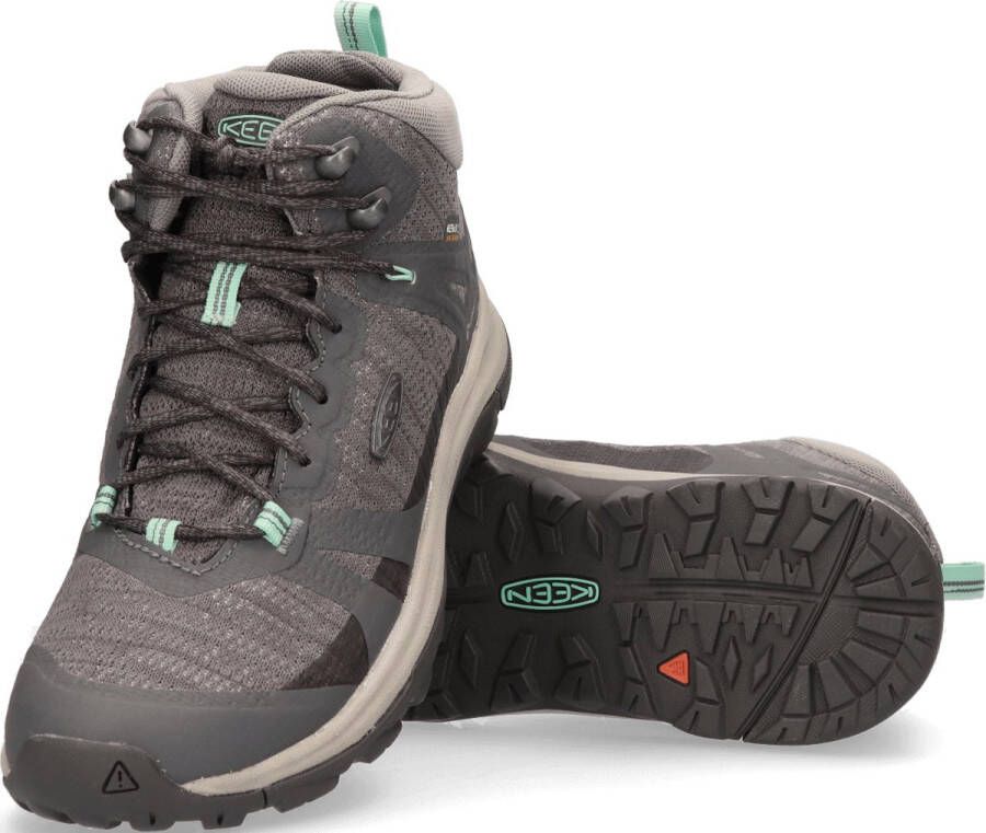 Keen Terradora II Mid Dames Wandelschoenen Magnet Ocean Wave Grijs Mesh