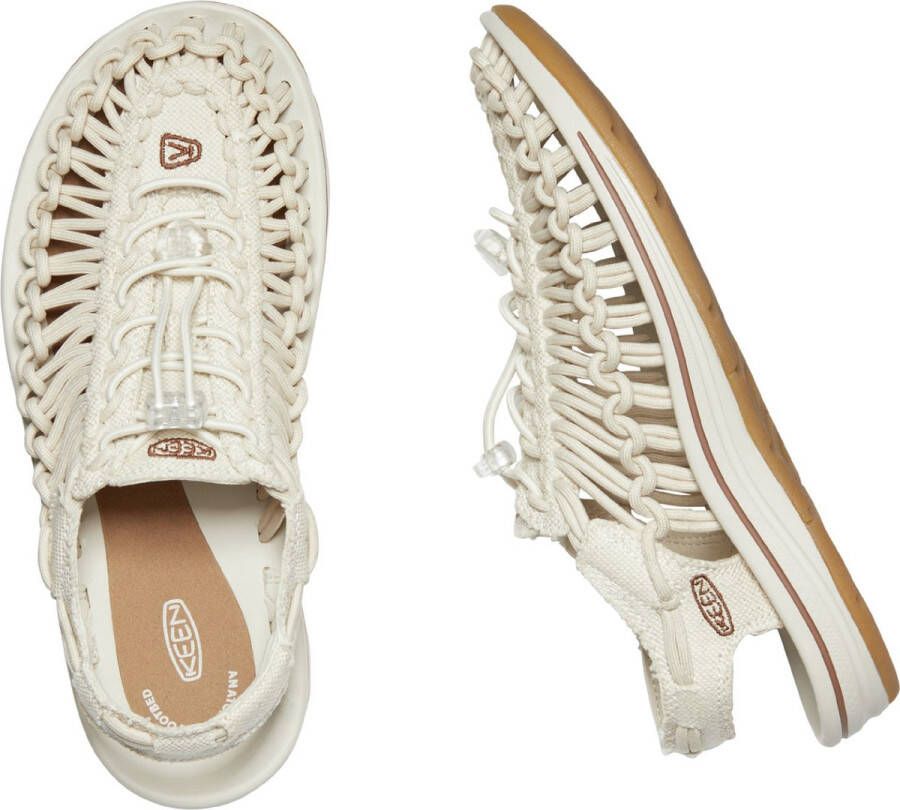 Keen Uneek Dames Sandalen Natural Canvas Birch