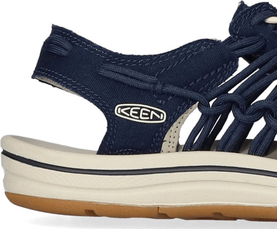 Keen Uneek Dames Sandalen Navy Birch Blauw Canvas K1026232