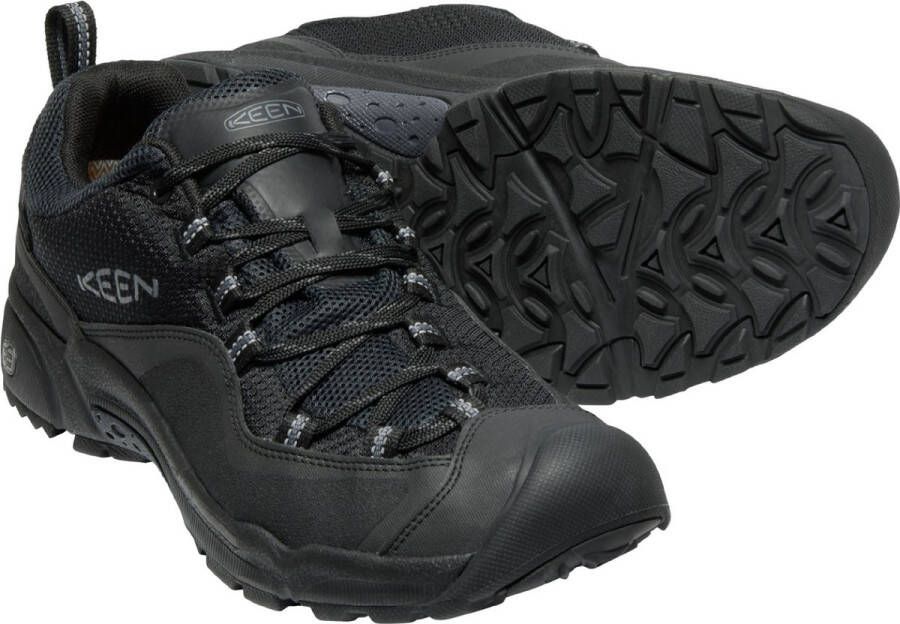 Keen Wasatch Crest Waterproof Heren Wandelschoenen Black Magnet Zwart Mesh