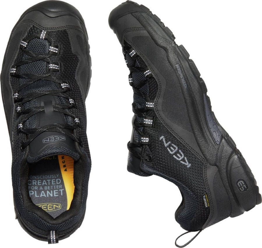 Keen Wasatch Crest Waterproof Heren Wandelschoenen Black Magnet Zwart Mesh