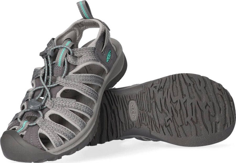 Keen Whisper Dames Wandelsandalen Medium Grey Peacock Green