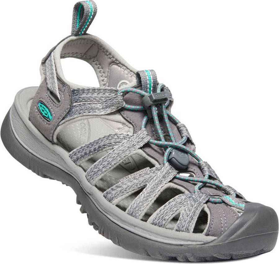 Keen Whisper Dames Wandelsandalen Medium Grey Peacock Green