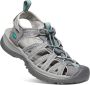 Keen Whisper Dames Wandelsandalen Medium Grey Peacock Green Grijs Polyester K1022814 - Thumbnail 15