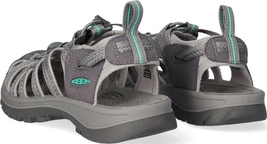 Keen Whisper Dames Wandelsandalen Medium Grey Peacock Green