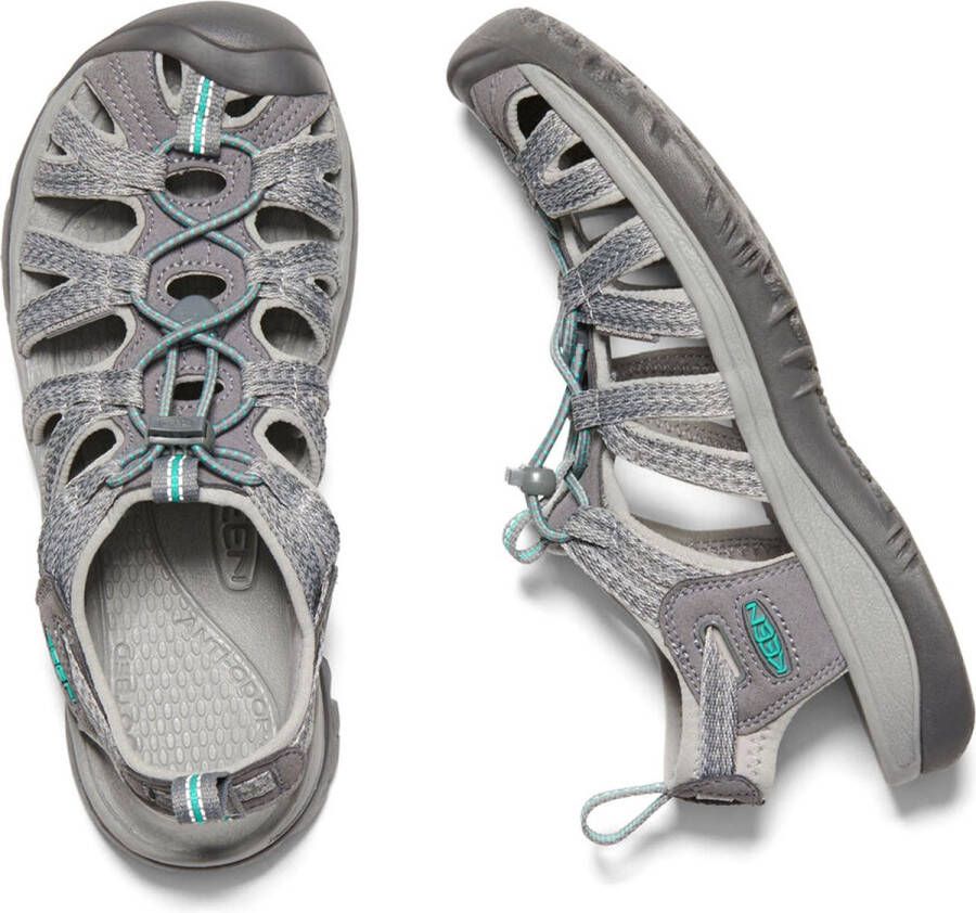 Keen Whisper Dames Wandelsandalen Medium Grey Peacock Green