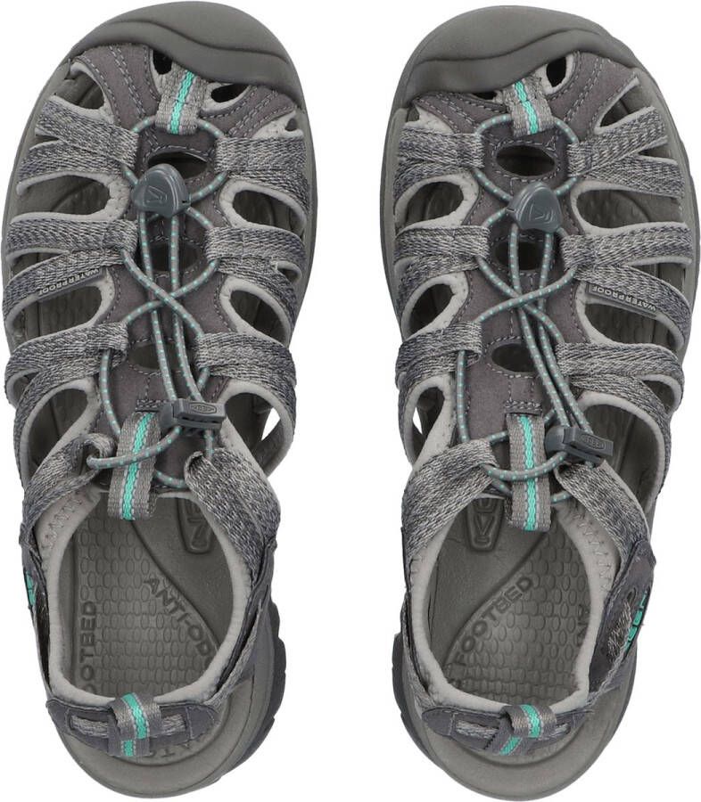 Keen Whisper Dames Wandelsandalen Medium Grey Peacock Green