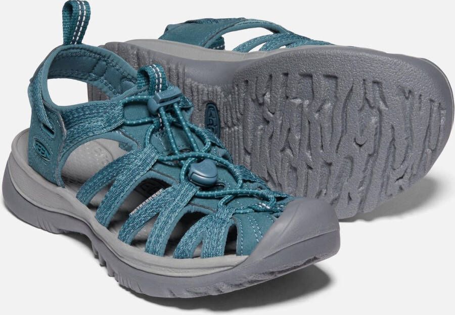 Keen Whisper Dames Wandelsandalen Smoke Blue Aqua Polyester