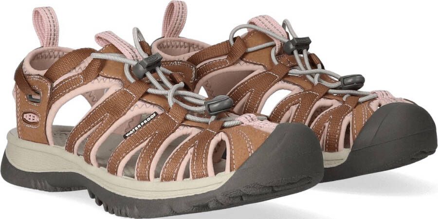 Keen Whisper Dames Wandelsandalen Toasted Coconut Peach Whip