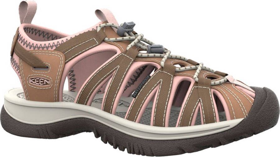 Keen Whisper Dames Wandelsandalen Toasted Coconut Peach Whip