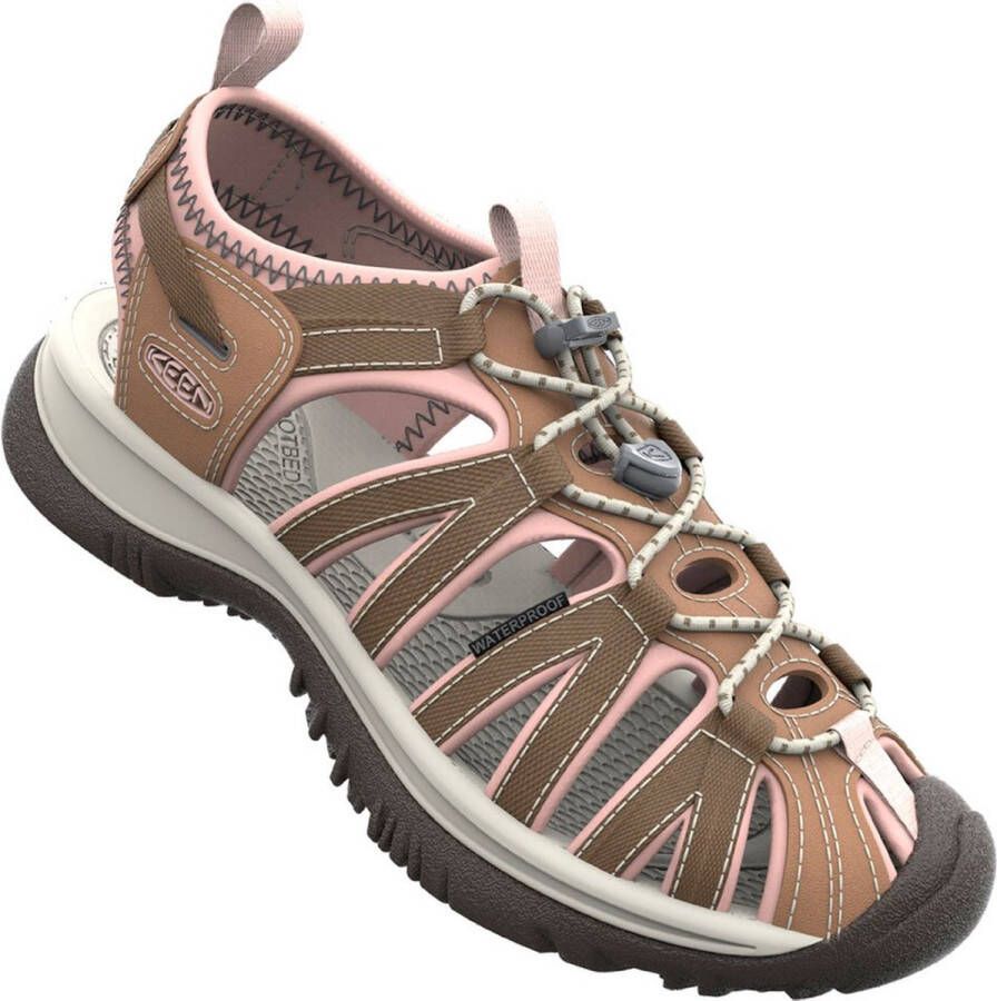 Keen Whisper Dames Wandelsandalen Toasted Coconut Peach Whip