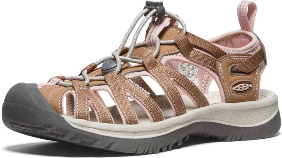 Keen Whisper Dames Wandelsandalen Toasted Coconut Peach Whip