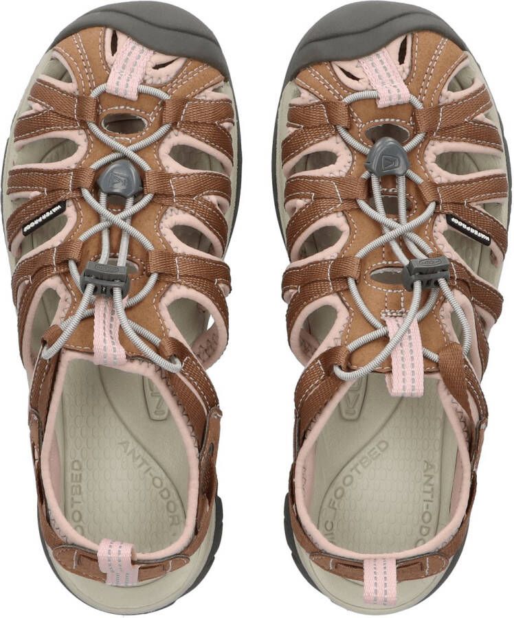 Keen Whisper Dames Wandelsandalen Toasted Coconut Peach Whip