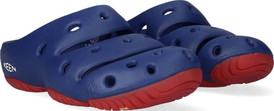 Keen Yogui Heren Slippers Blue Depths Red Carpet