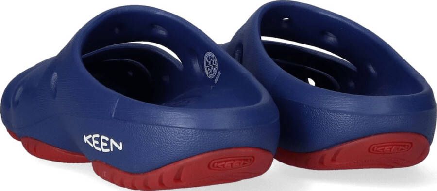 Keen Yogui Heren Slippers Blue Depths Red Carpet