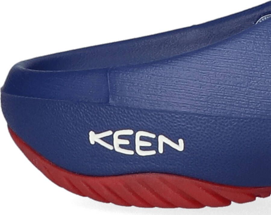 Keen Yogui Heren Slippers Blue Depths Red Carpet