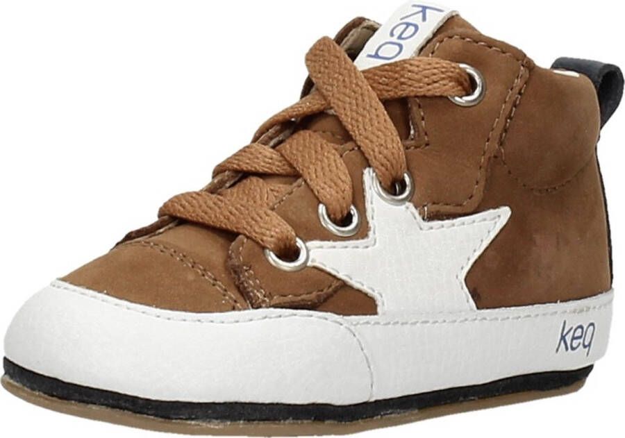KEQ Jongens Baby schoentjes Jongens Baby schoentjes Cognac