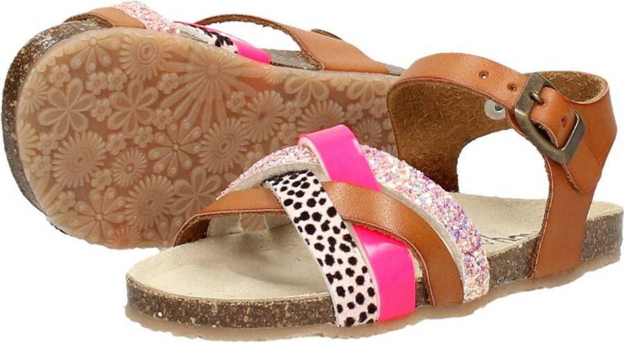 KEQ Meisjes sandalen Meiden Sandalen cognac - Foto 3