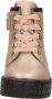 KEQ Meisjes veterschoenen Veterschoen hoog Champagne - Thumbnail 4