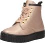 KEQ Meisjes veterschoenen Veterschoen hoog Champagne - Thumbnail 5