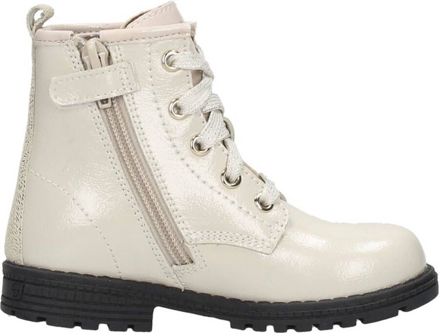KEQ Veterschoen hoog Veterschoen hoog gebroken wit